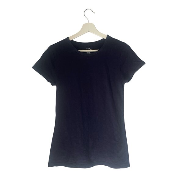 J. Crew Classic Cotton Navy Studio Tee Size Small Classic Everyday Comfy - Picture 3 of 8